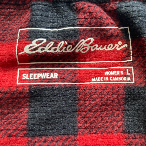 Eddie Bauer Womens 2-Piece Holiday Pajama Sleepwear Set Large NWT - Picture 4 of 16